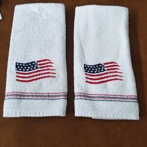 SKL 4th of July American Flag Hand Towel - Set of 2